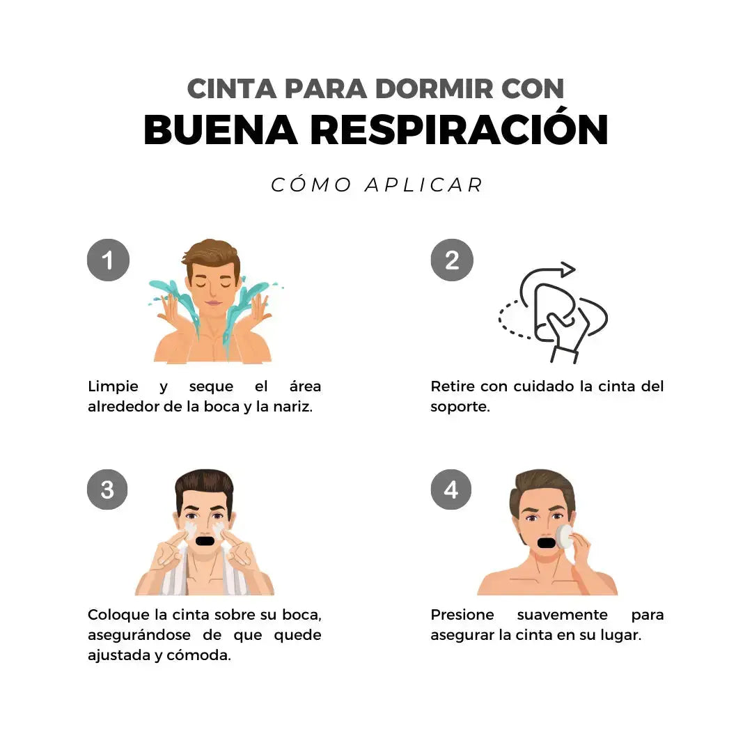 Parche bucal con orificio + Tira nasal StaySharp