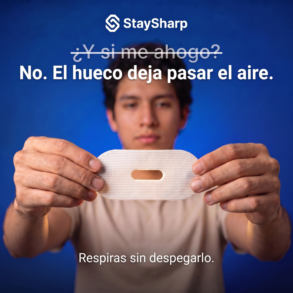 Parche bucal con orificio + Tira nasal StaySharp