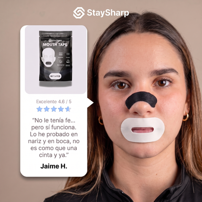 Parche bucal con orificio + Tira nasal StaySharp