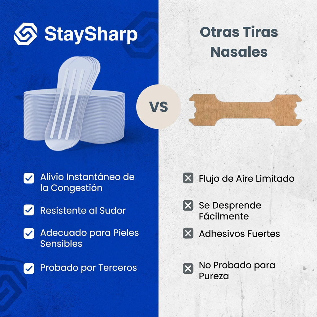 Tira nasal transparente (30 unidades)