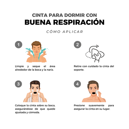 Parche bucal con orificio + Tira nasal StaySharp