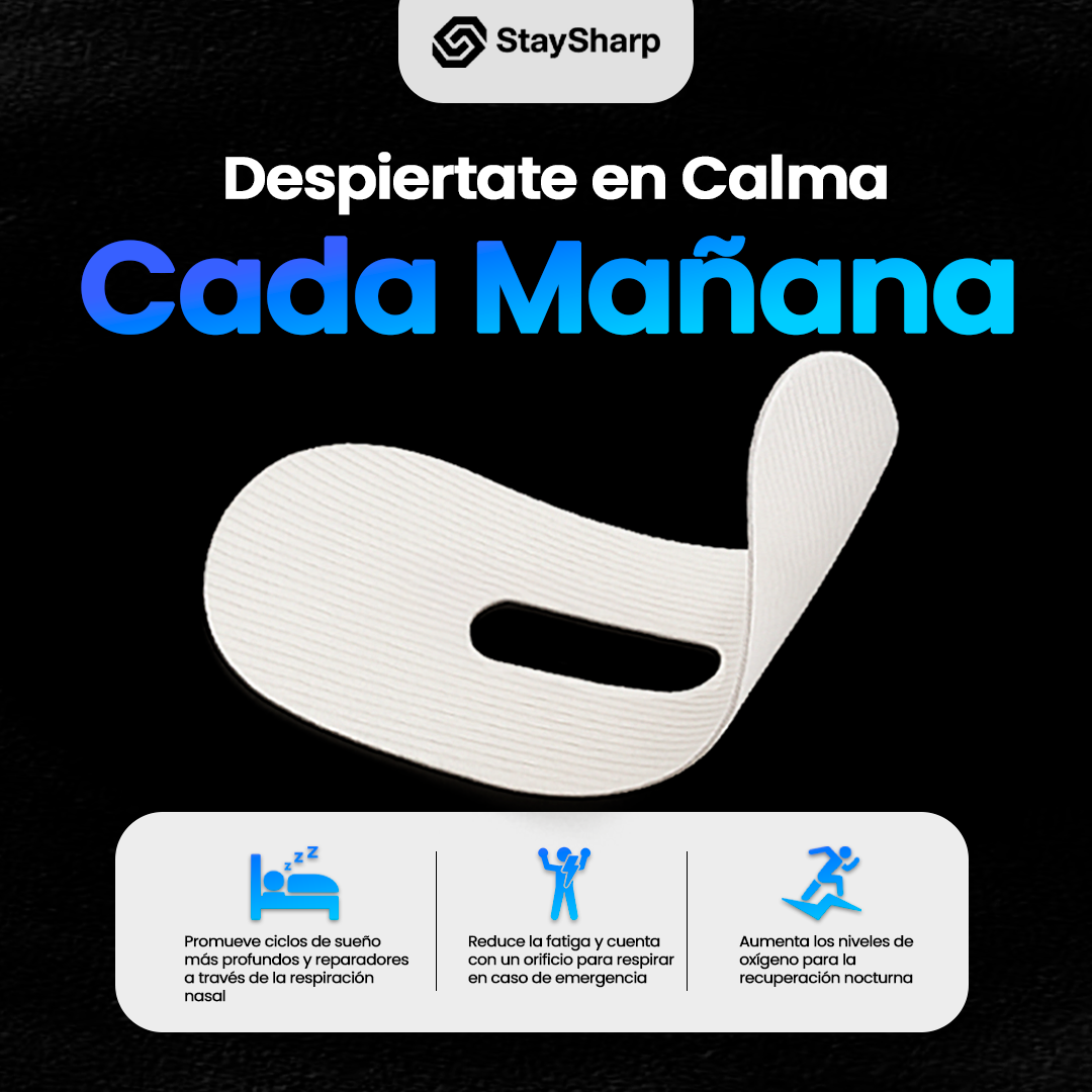 Parche bucal con orificio + Tira nasal StaySharp