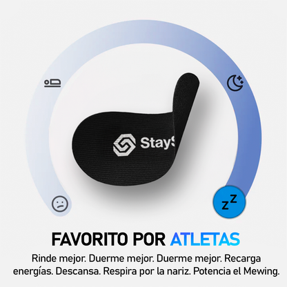 Parche bucal Negro + Tira nasal StaySharp
