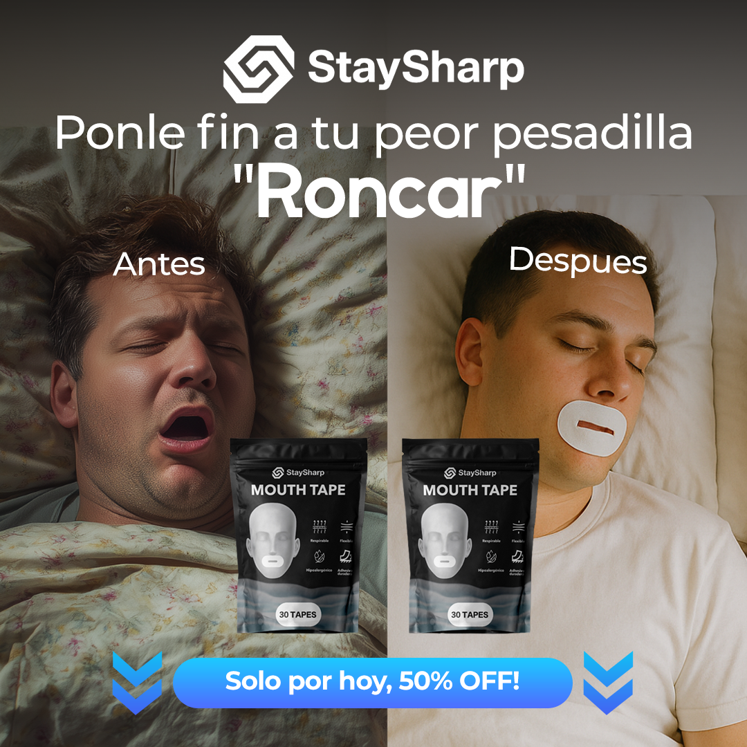 Parche bucal con hueco StaySharp (Mouth tape)