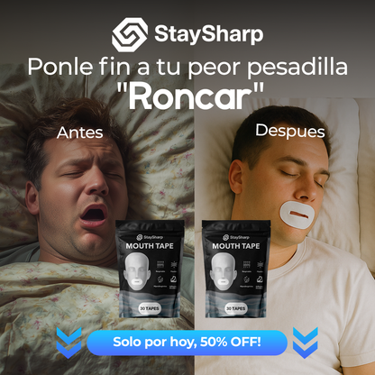 Parche bucal con hueco StaySharp (Mouth tape)